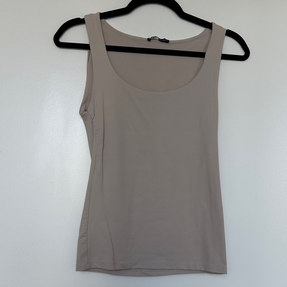 Zara Women's Taupe Sleeveless Top